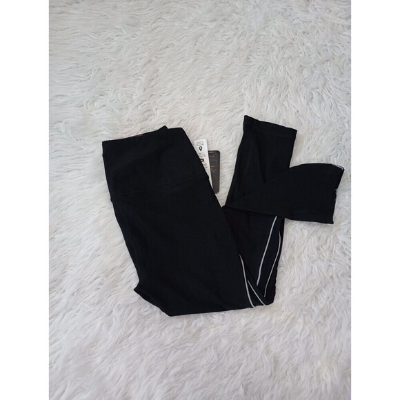 RBX Womens Black Leggings Capri Leg Sz Small Coin Pocket - Picture 10 of 10